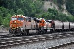 Grain train rolls west through Division